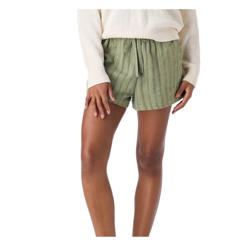 NWT Roller Rabbit Lurex Shadow Stripe Laina Short in Olive